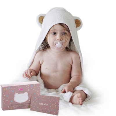 Top quality organic bamboo baby hooded towel for sell