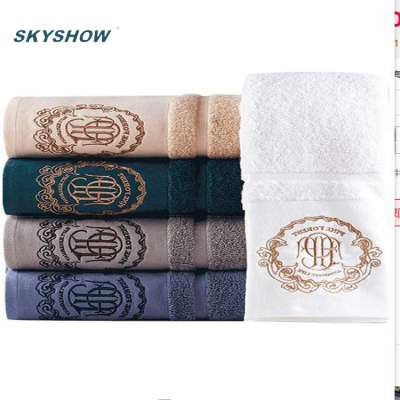 China Supplier High Quality Softness Luxury hotel 100 cotton jacquard 100% Cotton Bath Towel