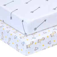 Custom Designs Elastic Fitted Sheet Standard Organic 100% Cotton Fitted Crib Sheet